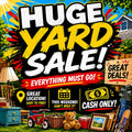 Yard Sale Sign Printable – Bold Colorful Garage Sale Poster, Instant Download