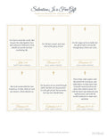 Salvation Is a Free Gift — Gospel Verse Memory Cards (24 Cards, KJV)