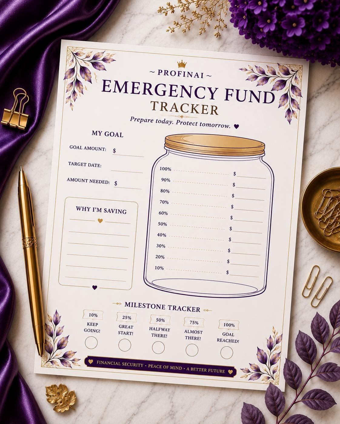 Savings Challenge Printable Bundle – 7 Challenges incl. 100 Envelope & 52 Week, Instant Download PDF