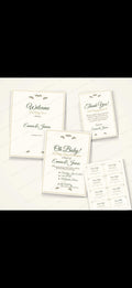 Baby Shower Invite & Thank You, Raffle Tickets Bundle! Simple , Elegant, Gender Neutral, BOHO